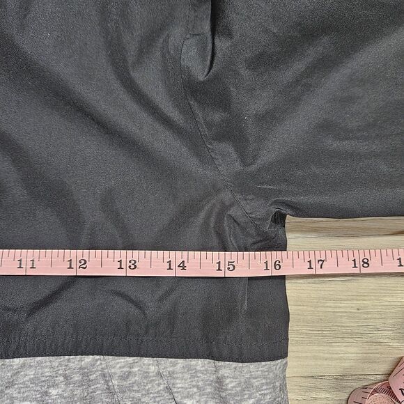 Wonder Nation Boys Jacket Black Gray Zip Up Medium Hooded - Picture 4 of 9